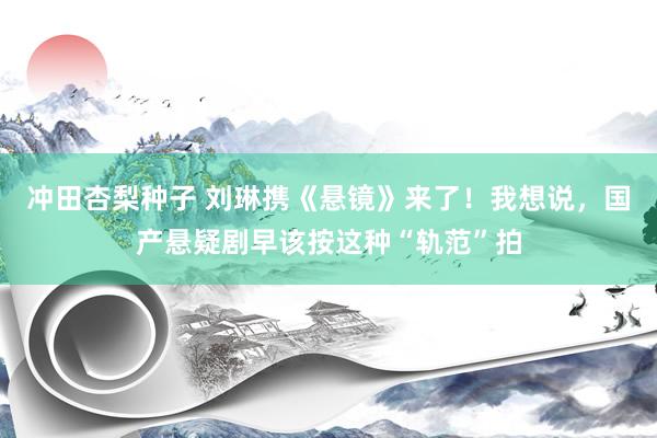 冲田杏梨种子 刘琳携《悬镜》来了！我想说，国产悬疑剧早该按这种“轨范”拍