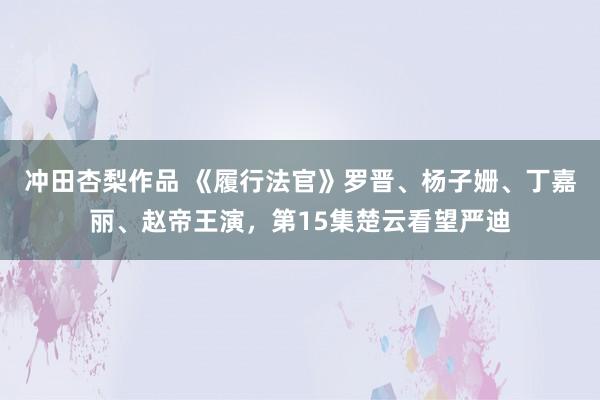 冲田杏梨作品 《履行法官》罗晋、杨子姗、丁嘉丽、赵帝王演，第15集楚云看望严迪