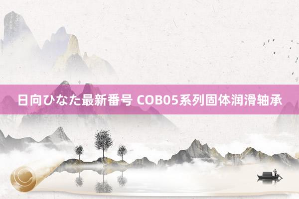 日向ひなた最新番号 COB05系列固体润滑轴承