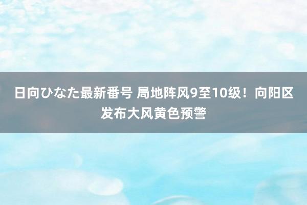 日向ひなた最新番号 局地阵风9至10级！向阳区发布大风黄色预警