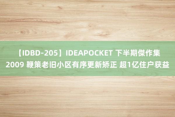 【IDBD-205】IDEAPOCKET 下半期傑作集2009 鞭策老旧小区有序更新矫正 超1亿住户获益