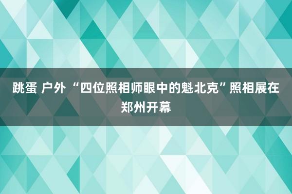 跳蛋 户外 “四位照相师眼中的魁北克”照相展在郑州开幕