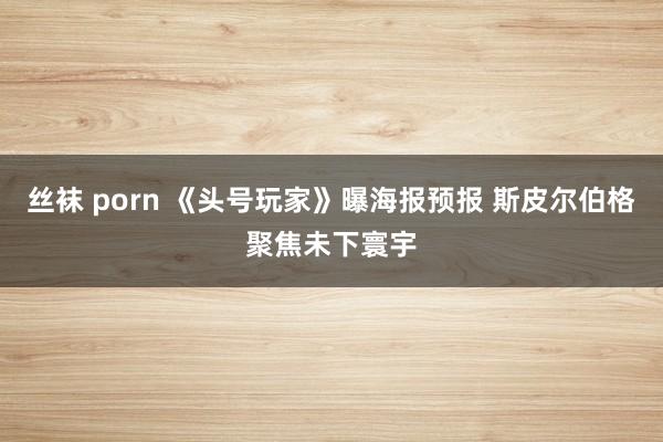 丝袜 porn 《头号玩家》曝海报预报 斯皮尔伯格聚焦未下寰宇